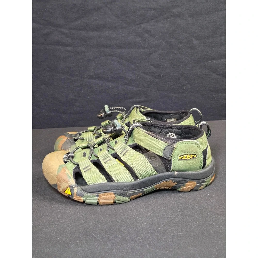 Keen Newport H2 Kids‎ Camo Green Water Sandals Shoes Size 3 US 1014259